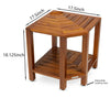 The RA, Teak Corner Shower Bench